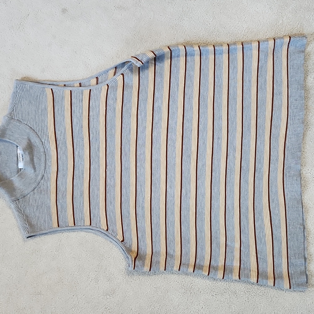 Nine West Pullover Striped Sleeveless Sweater - XXL NWT